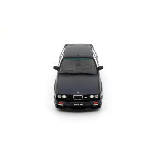 BMW (E30) M3 Europameister Macau Bleu Metallic 1988 OttO mobile 1:18 Resinemodell (Türen, Motorhaube... nicht zu öffnen!)